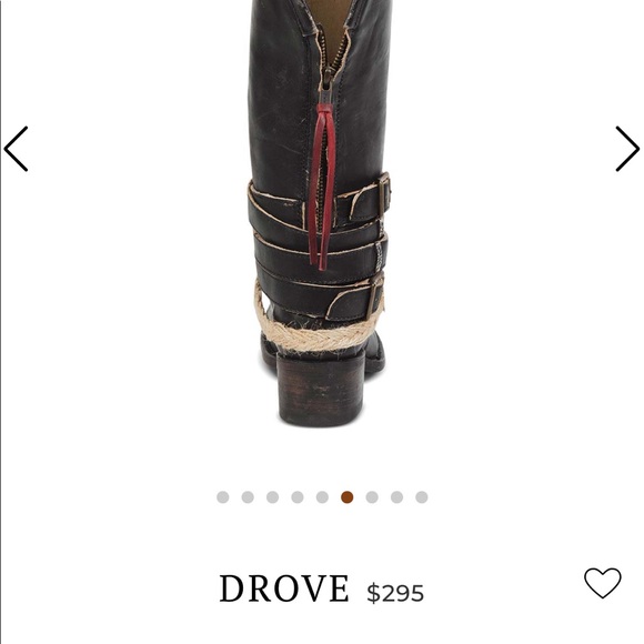 Beautiful boots from freebird (Drove)color black size 11 like new